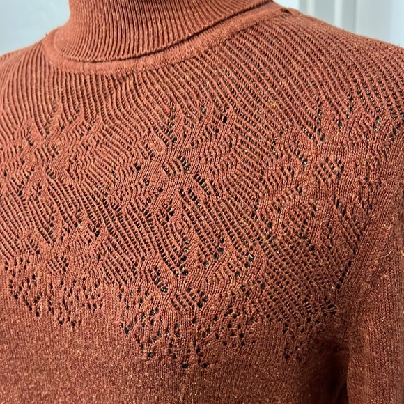 MNG MANGO COLLECTION BROWN TURTLE NECK SMALL - Picture 6 of 16